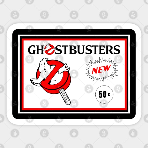 Vintage Ice Cream Sticker...who you gonna call? Sticker by old_school_designs